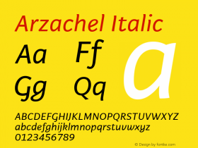 Arzachel Italic Version 2.000;PS 1.0;hotconv 16.6.54;makeotf.lib2.5.65590图片样张