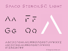 Spaco StencilSC Light Version 2.000;hotconv 1.0.109;makeotfexe 2.5.65596图片样张