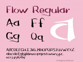 Flow Regular Macromedia Fontographer 4.1.4 3/29/01 Font Sample