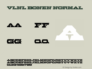 VLNL Bonen Italic Version 1.000 | wf-rip DC20200820 Font Sample