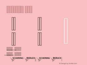 ScheringLogoFont Regular Version 1.05图片样张