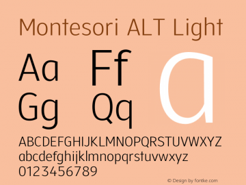 Montesori ALT Light Version 1.010 | wf-rip DC20200605图片样张