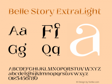 Belle Story ExtraLight Version 1.000 | w-rip DC20200725图片样张