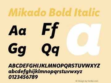 Mikado Bold Italic 2.000 | wf-rip DC20200430图片样张