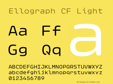 Ellograph CF Light Version 1.000图片样张