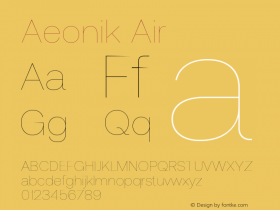 Aeonik Air Version 1.000图片样张