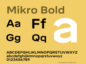 Mikro-Bold Version 1.401 | wf-rip DC20200525图片样张