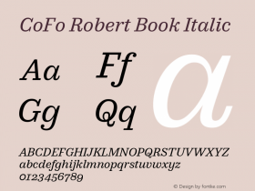 CoFo Robert Book Italic V�e�r�s�i�o�n� �2�.�0�0�1�;�h�o�t�c�o�n�v� �1�.�0�.�1�1�3�;�m�a�k�e�o�t�f�e�x�e� �2�.�5�.�6�5�5�9�8图片样张