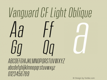 Vanguard CF Light Oblique Version 2.000图片样张