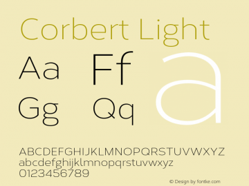 Corbert Light Version 002.001 March 2020图片样张