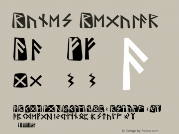 Runes Regular Version 1,00 March 15, 2003图片样张