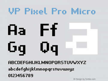 VP Pixel Pro Micro Version 1.000 | wf-rip DC20190515图片样张