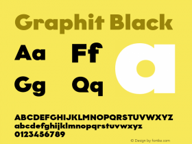 Graphit Black Version 1.000;PS 001.000;hotconv 1.0.88;makeotf.lib2.5.64775图片样张