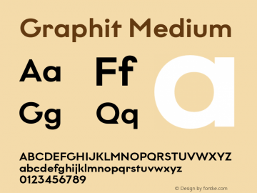 Graphit Medium Version 1.000;PS 001.000;hotconv 1.0.88;makeotf.lib2.5.64775图片样张