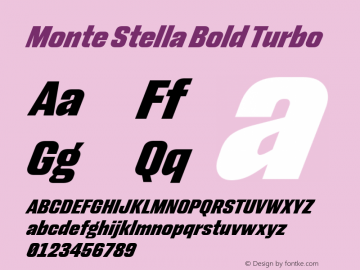 Monte Stella Bold Turbo Version 1.101 | w-rip DC20200505图片样张
