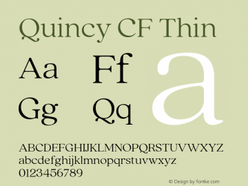 Quincy CF Thin Version 4.100图片样张