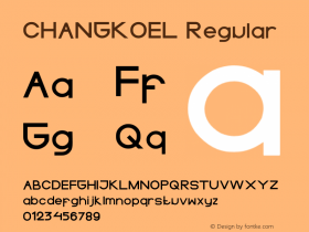 CHANGKOEL Version 1.00;April 10, 2021;FontCreator 13.0.0.2683 32-bit Font Sample