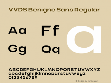 VVDS Benigne Sans 1.000 Font Sample