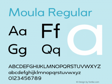 Moula-Regular Version 1.000图片样张