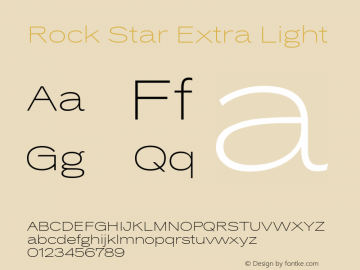 Rock Star Extra Light 1.0图片样张