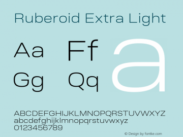 Ruberoid Extra Light 1.000图片样张