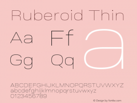 Ruberoid Thin 1.000图片样张