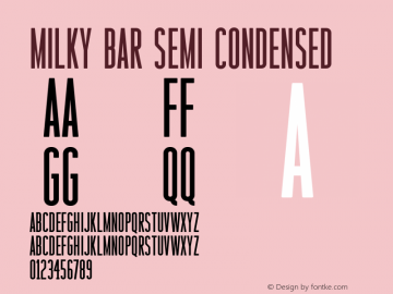 Milky Bar Semi Condensed 1.000图片样张