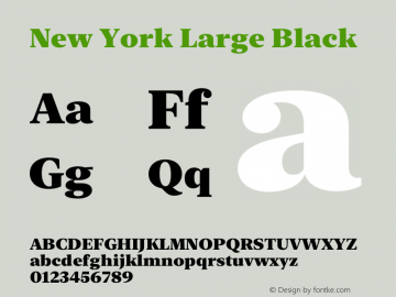 NewYorkLarge-Black Version 15.0d4e34图片样张