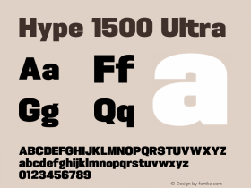 Hype 1500 Ultra Version 1.000;hotconv 1.0.109;makeotfexe 2.5.65596 Font Sample