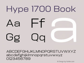 Hype 1700 Book Version 1.000;hotconv 1.0.109;makeotfexe 2.5.65596 Font Sample