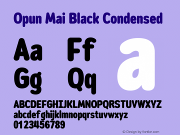 Opun Mai Black Condensed Version 2.00图片样张