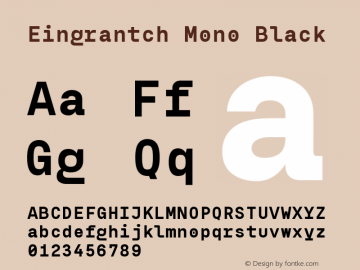 Eingrantch Mono Black Version 1.000图片样张