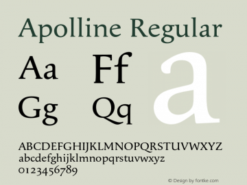 Apolline Regular OTF 1.000;PS 001.000;Core 1.0.29 Font Sample