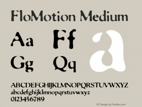 FloMotion Medium 001.000 Font Sample