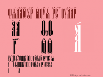 Psaltyr kUcs Regular Version 2.1; 2003 Font Sample