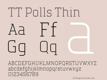 ☠TT Polls Thin Version 1.000TT-Polls-Thin-TTwebKit Font Sample