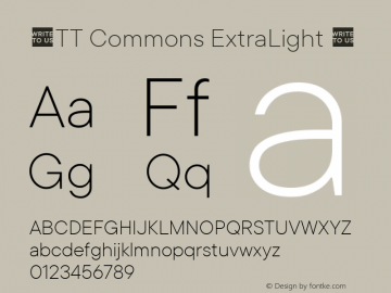 ☠TT Commons ExtraLight Version 2.100TT-Commons-ExtraLight-TTwebKit图片样张