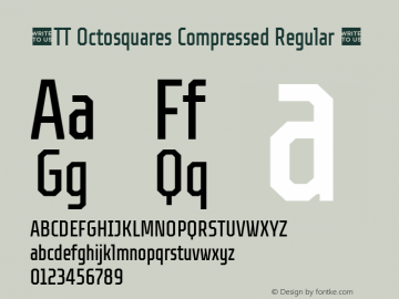 ☠TT Octosquares Compressed Regular 1.000TT-Octosquares-Compressed-Regular-TTwebKit Font Sample