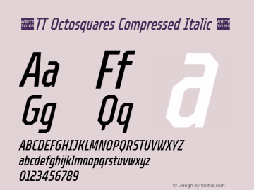 ☠TT Octosquares Compressed Italic 1.000TT-Octosquares-Compressed-Italic-TTwebKit图片样张