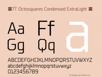 ☠TT Octosquares Condensed ExtraLight 1.000TT-Octosquares-Condensed-ExtraLight-TTwebKit Font Sample