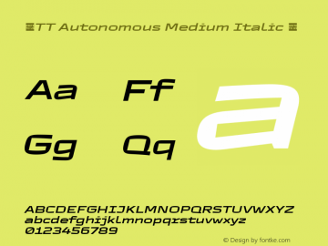 ☠TT Autonomous Medium Italic 1.000.07122020TT-Autonomous-Medium-Italic-TTwebKit图片样张