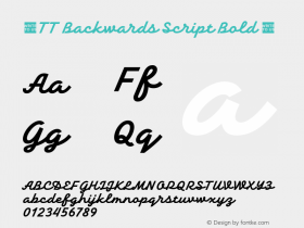 ☠TT Backwards Script Bold Version 1.010.01122020TT-Backwards-Script-Bold-TTwebKit图片样张
