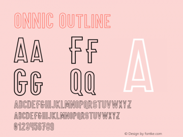 ONNIC Outline Version 1.002 | w-rip DC20190820 Font Sample