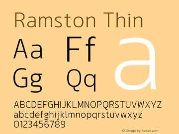 Ramston-Thin 1.000图片样张