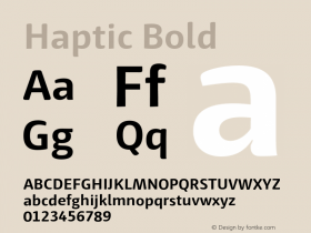 Haptic-Bold Version 1.000图片样张