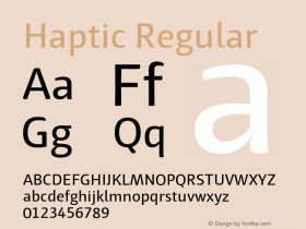 Haptic-Regular Version 1.000图片样张