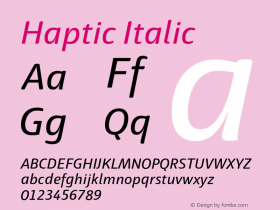 Haptic-Italic Version 1.000图片样张