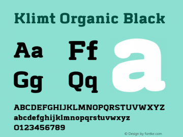 KlimtOrganic-Black Version 1.000图片样张