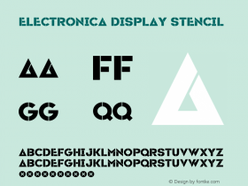 ElectronicaDisplayStencil Version 1.000 2019 initial release | wf-rip DC20190910图片样张