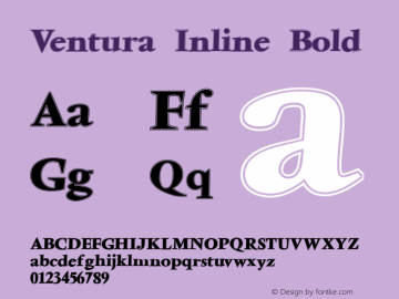 Ventura Inline Bold 001.000图片样张